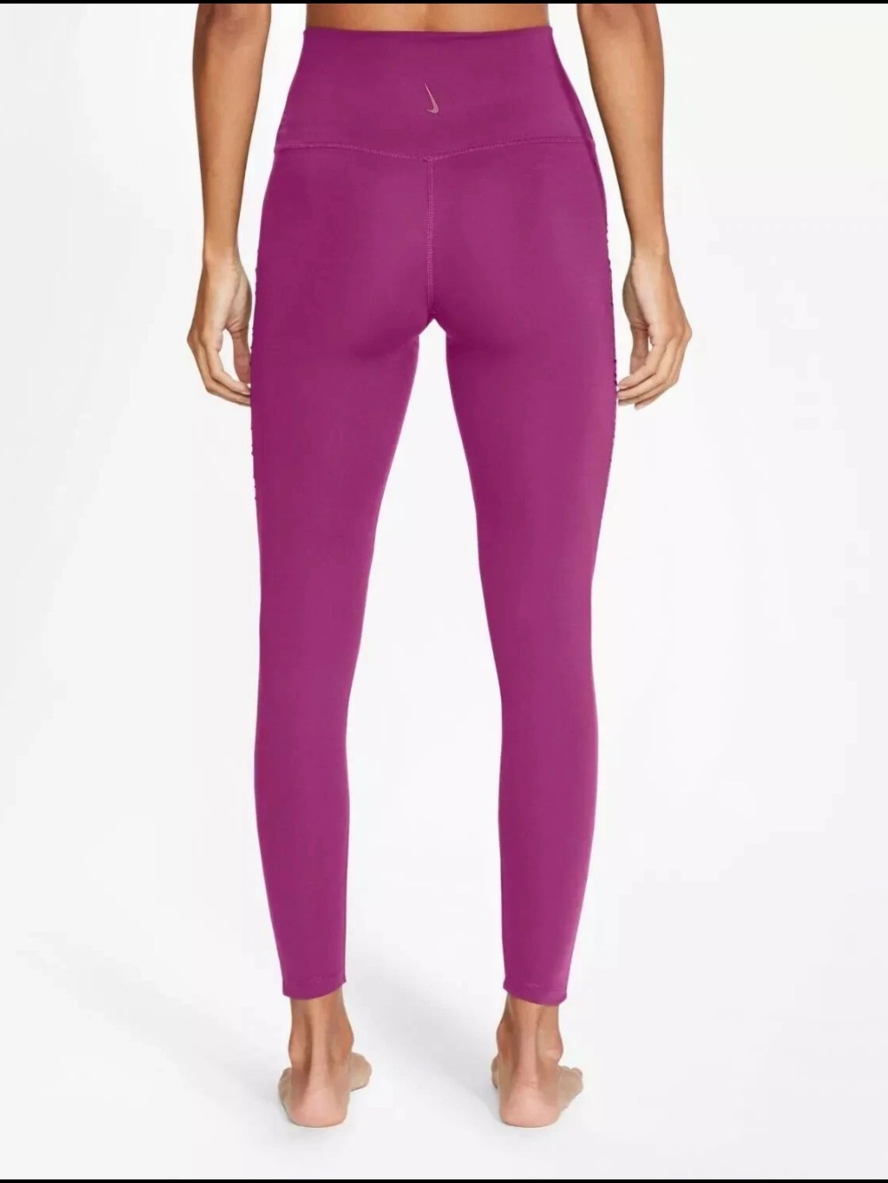 Nike Yoga Core high rise 7/8 leggings fuchsia pink size medium